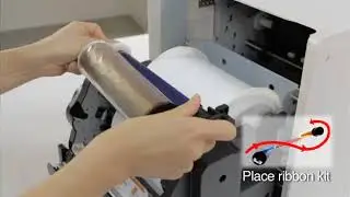 HiTi P520L/Hiti P525L operation Installing ink ribbon & paper media