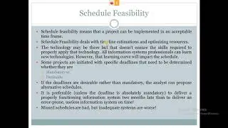 Schedule Feasibility Analysis | Schedule Feasibility Analysis/Study in an Information System Design