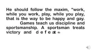 ESSAY ON VALUE OF GAMES || VALUE OF GAMES || ENGLISH ESSAY || ESSAY ||