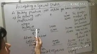 Application/Uses of Marginal Costing (accepting a special order)