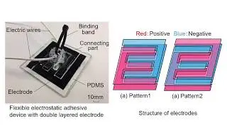 Flexible Electrostatic Adhesive Device with Double Layered Electrode, in ROBOMECH 2020