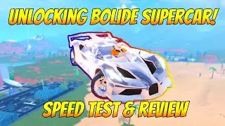 [Fastest Car] Unlocking Level 10 Grand Prize Bolide (Beignet) in Roblox Jailbreak! Plus Speed Test!