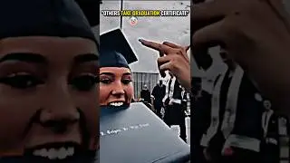 Others take graduation certificate V.s The Last One 💀 #trollface