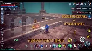 Mir4 Magic Square F1 1million Copper + 56 Old Silver (1hr Farming)
