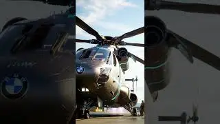 Futuristic BMW Hybrid Mega Helicopter &ndash; 20x Bigger Luxury Military Aircraft | Ultra Realistic 8K
