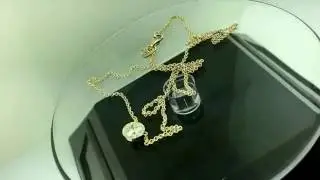 Diamond by the yard Solitaire Pendant Necklace 14k Yellow Gold handmade