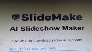 Slide maker presentation process