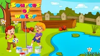 Sources of water | Textbook based activities | for Preschool kids learnings 