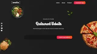 Parallax Restaurant Website Template Development with HTML, CSS, and JS | Step-by-Step Tutorial