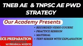TNPSC AE PWD & TNEB AE CTSE strategy#tnpscae#tneb#eee#ece#material #testbatch#classes#course #pyq 