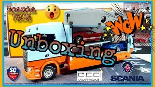Súper Scania 730S Enclosed/Double Deck Tow Trucks 1/64 GCD Unboxing #diecast #viral #collection