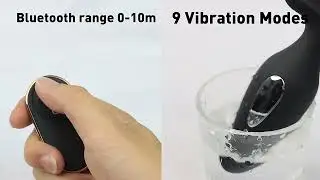 Deep Stimulation Adjustable Cock Ring with Anal Electro-Stimulation Vibrating Toy for Men