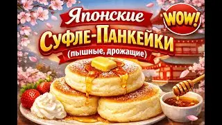 Japanese souffle pancakes (fluffy, jiggly).