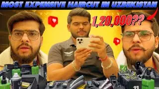 Most Expensive Haircut in Uzbekistan 💰✂️ + Exploring Samarkand’s Biggest Mall 🏬✨#hairstyle#ramram
