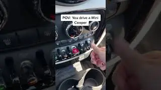 POV Driving a Mini Cooper 🤣 #shorts