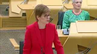 Nicola Sturgeon tells Ruth Davidson to keep the noise down.