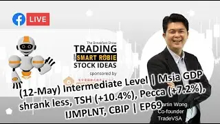 12-May Int|Msia GDP shrank less, TSH +10.4%, Pecca +7.2%, IJMPLNT, CBIP, Trading w/ SMARTRobie|EP69
