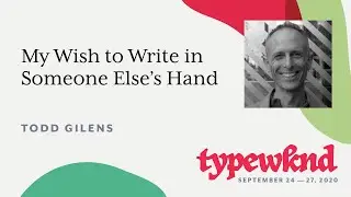My Wish to Write in Someone Else's Hand