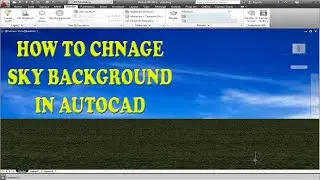 AUTOCAD | How to set SKY BACKGROUND in AutoCAD  | CAD TUTORIALS