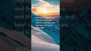 POWERFUL VERSE OF THE DAY MATTHEW 7:25 | INSPIRATIONAL BIBLE VERSES #shorts #faith #trending