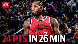 Kawhi Leonard Drops 24 PTS in 26 Minutes vs Lakers