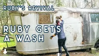 Cleaning a Camper After 30 Years of Exposure | Ruby's Revival E02 | 1946 Spartan Manor Remodel