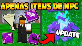 SOBREVIVENDO APENAS COM ITENS DOS NPCS MODO HARD E NOVO NPC NO 99 NOITES NA FLORESTA!!!