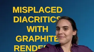 Tex: Misplaced diacritics with Graphite renderer and LuaLaTeX. Any
