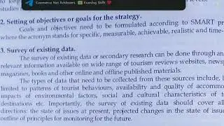 Planning Process For Tourism Industry | Part-1 | 1st sem
