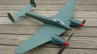 Rubber-powered MiG-DIS - Start to Finish