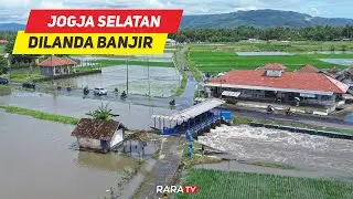 HUJAN SEMALAMAN‼️Jalan Kearah Destinasi Wisata Pantai di Bantul Banjir