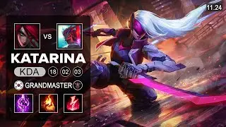Katarina Mid vs Yone - KR Grandmaster - PreSeason 12 Patch 11.24