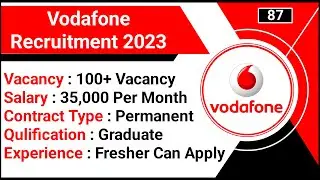 Vodafone Recruitment 2023 | Vodafone Senior Executive Job | Pune Jobs | Private Jobs