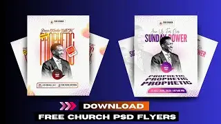 FREE PSD Church Flyer Files - Fully Editable | WORD: The Greater One lives within us!