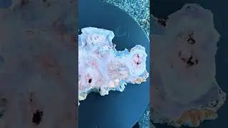 Pink amethyst, crystal slab from Brazil