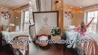AESTHETIC COLLEGE DORM TOUR 2021 | COLLEGE MOVE IN DAY *part 3*