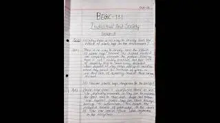 BEGC - 131 Solved Assignment 2024-25 in English || Ignou || #ignou #best #handwriting👈🏻