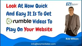 How To Embed Rumble Videos onto your Website using EzyMarketer's Web Builder
