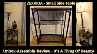 #Unbox #Review #Assemble:  #ZEXVIDA Small Side Table - Beautiful, Super Affordable, Easy Assembly!