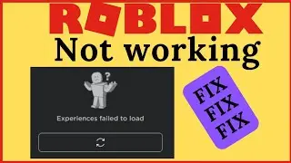 Roblox is not Working | Error code 503 Experiences failed to load | How to fix Roblox