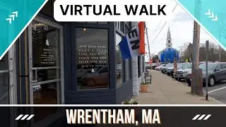 Wrentham, MA - New England Town Center and Town Common - Walking Tour Town Background Ambiance