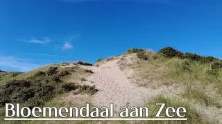 Wandeling door de duinen naar de Noordzee met uitzicht op het circuit van Zandvoort | 4K