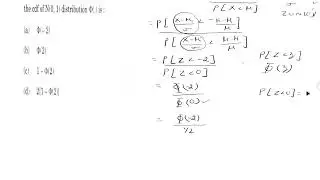Q58, Calculating conditional Probability using Standard normal Distribution