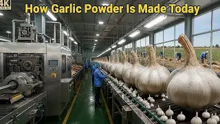 Inside the Garlic Powder Factory | Complete Industrial Process Explained | From Farm to Factory