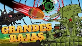 Dora destruyó el KV-44 M - Muchas bajas - Dibujos animados sobre tanques
