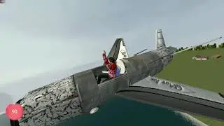 Полет на самолете (Garrys Mod)