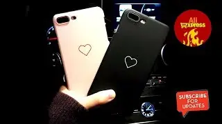 Black heart phone case for iPhone - Aliexpress unboxing (Quick Look)