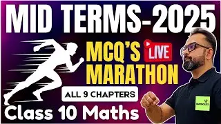 Class 10 Maths Mid Term 2025: MCQ Marathon | Most Expected Questions | Chapterwise MCQS by JP Sir