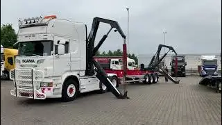 Scania R620 V8 + Hammar sideloader our ref 28022 + 28023