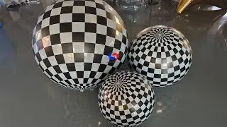 Custom Giant inflatable Car flag shiny balls